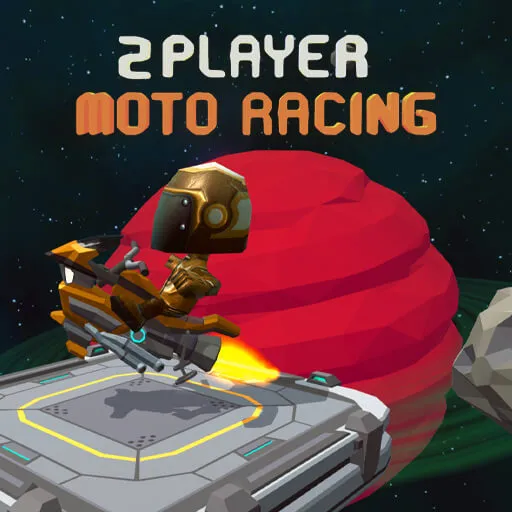 Play Moto Space Racing: 2 Player now!