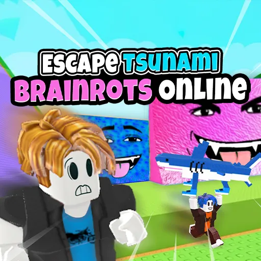 Play Escape Tsunami Brainrots Online now!